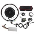 thumbnail image 1 of W Rueda de motor de tracción delantera, 20 pulgadas, 48 V, 1500 W, kit de rueda de motor de tracción delantera, kit de rueda de motor de tracción delantera para bicicleta eléctrica, rendimiento finamente ajustado, 1 of 8