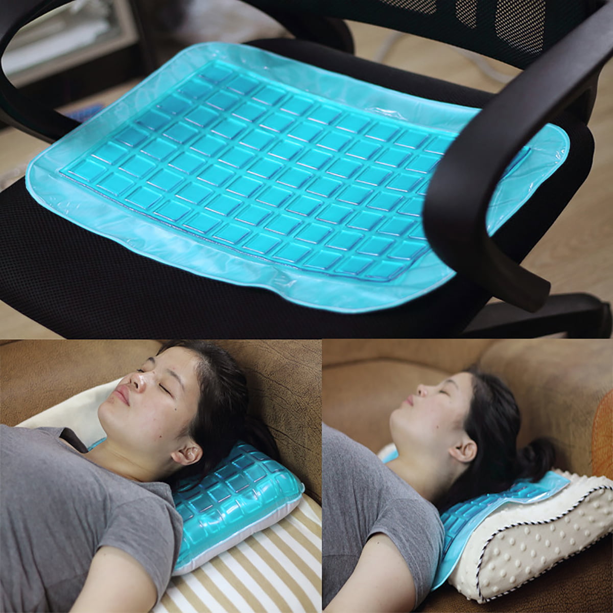 Cooling Gel Pillow Orthopaedic Neck And Back Support For Soothing Sleeping 16 5x11inch Walmart