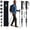 Grey, variant on Lightweight Collapsible Trekking Poles for Hiking - 2 Pack Adjustable Hiking Poles, Walking Sticks for Skiing, Nordic Walking, Retractable Walking Sticks for Seniors, Women, Men