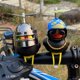 thumbnail image 3 of casco cuerno luz pequeño pato negro con balsa de bambú ligero accesorios de coche de la motocicleta, 3 of 4