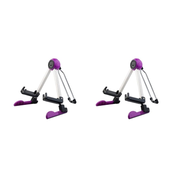 Sonducket Soporte de guitarra de piso ajustable Soporte plegable universal Bastidor de instrumentos de cuerda de bajo A-Frame Estable para Type3 NO3