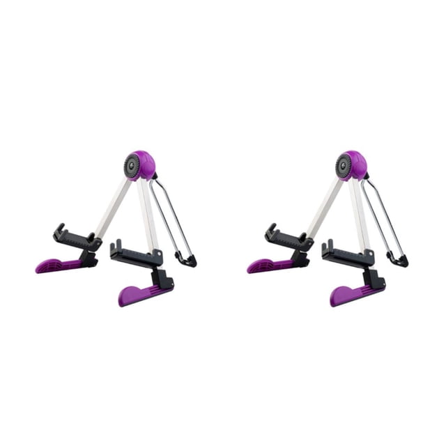 Wosthever Soporte de guitarra de piso ajustable Soporte plegable universal A-Frame Bass String Rack Estable Ligero Ukulele Mandolina Type3 NO3
