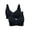 Black/Black, variant on Women's Bestform 5006825 Unlined Wireless Cotton Bra with Seamed Cups (White 42C)