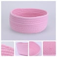 Unique Bargains Round Woven Storage Basket Small Storage Bin for Home