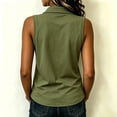 thumbnail image 3 of Basic Tank Tops for Women Soild Loose Fit Sleeveless Shirt V Neck Polo Shirts Summer Collard Tops, 3 of 5