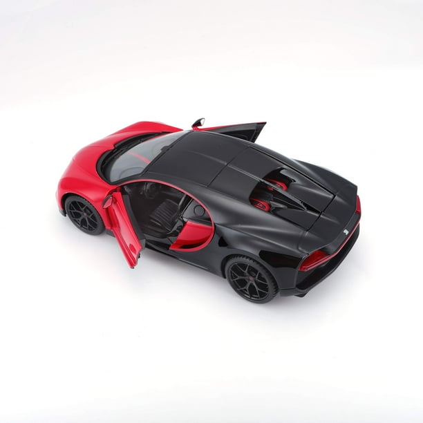 Bugatti chiron rouge voiture miniature Bburago 1/18