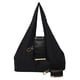 thumbnail image 1 of Guardurnaity Bolso tote plegable con llavero, de piel y tela, con detalles en oro cepillado. Minibolsos expandibles con llavero. Bolsas de mensajero y de hombro negro, 1 of 6