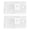 Two Pieces, variant on LUXRISEON Multifunction Metal Needle Plate Replacement Easy Installation Stitching Plate