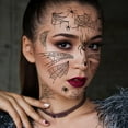 thumbnail image 4 of Halloween Spider Face Tattoos Stickers Spider Webs Temporary Tattoos Waterproof, 4 of 4