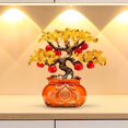 thumbnail image 3 of Estatua De Resina De Caqui, Figura De Feng Shui Para Estantería De Habitación De Granja, Color Naranja, 3 of 8