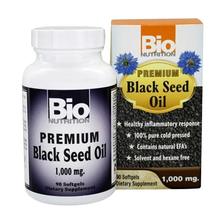 Bio Nutrition Premium Black Seed Oil Softgels 1000 mg, 90 (Best Black Seed Oil Capsules)