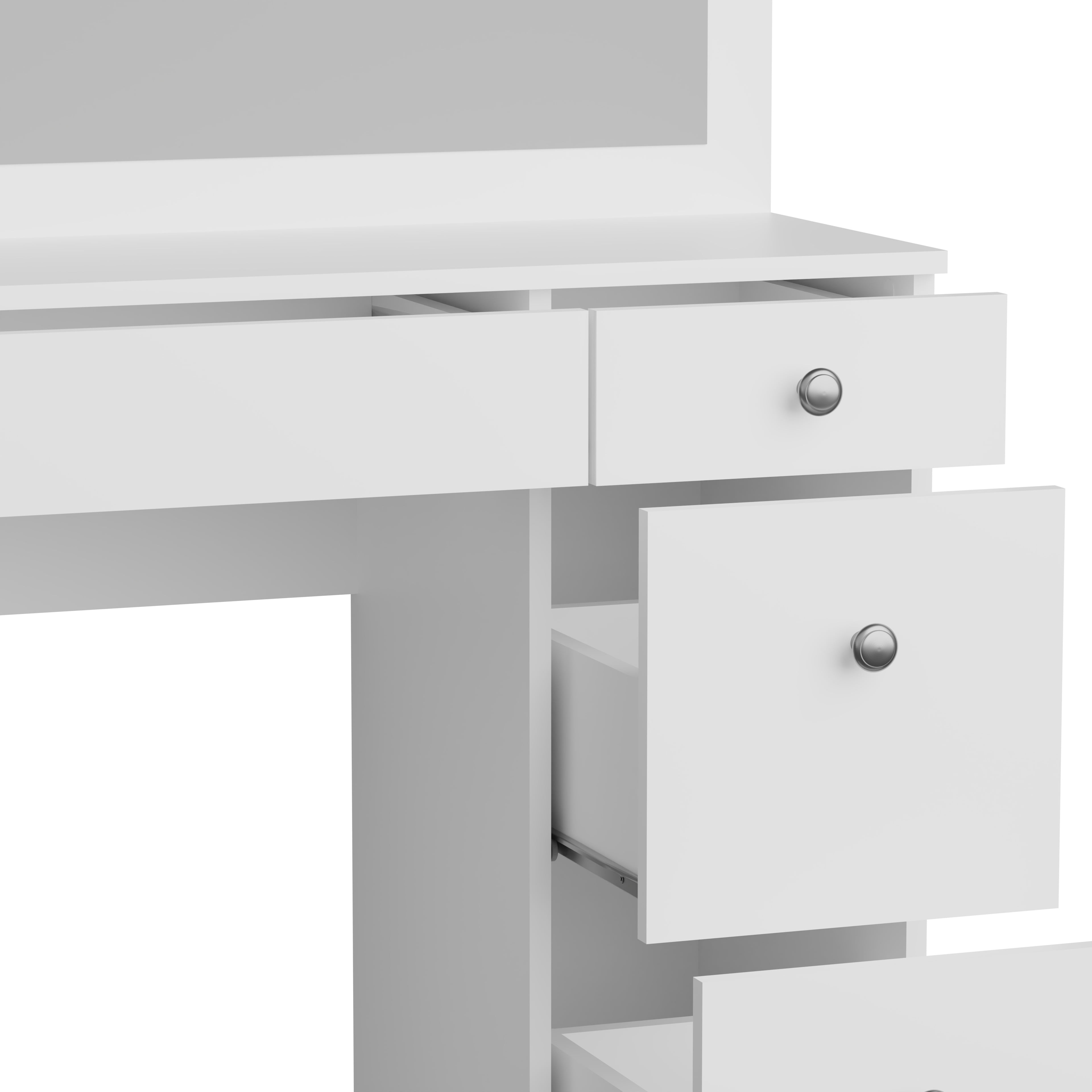 Kappesberg Aspen 7-Drawer Vanity Table - Design and Functionality for Your Bedroom, for Adults and Teens.