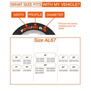 AutoSock AL67 - Commercial Vehicle Snow Socks for Tires on Buses and Trucks, Pack of 2