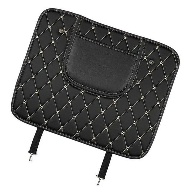 Protector trasero de asiento de coche, Protector de asiento trasero de cuero PU, cubierta de estera de protección contra patadas, fácil de limpiar, resistente al desgaste, más pequeño