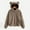 K-Khaki, variant on 2025 Women Long Sleeve Fleece Oversized Sweatshirt Solid Sweatshirt Warm Bear Casual Hoodie for Shape Fuzzy Hoodie