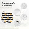 thumbnail image 6 of Lsque Gold Flamingo Printed Women's Running Shorts with Liner Pockets,Elastic Quick Dry Workout Athletic Gym Yoga Shorts,Womens High Waist Shorts-XX-Large, 6 of 9