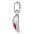 thumbnail image 6 of Auriga Fine Jewelry 925 Sterling Silver Red Enameled Hearts Pendant (L- 16mm, W-9mm) for Women, 6 of 6