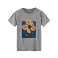 thumbnail image 3 of XCHQRTI Sunflower Shirts for Womens Plus Size Short Sleeves T-Shirt Graphic Oversized Flower Tops, 3 of 9