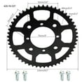 thumbnail image 5 of 80/100-12 3.00-12 inch Tire Wheel and Rim + Swing Arm + Disc Brake Assembly Kit+ 420 Chain 53T Sprocket for Pit Dirt Bike Apollo SSR Taotao Coolster 110cc 125cc 140cc CRF XR 70 50 KX65, 5 of 9