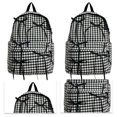 thumbnail image 1 of Likrtyny Mochila A Cuadros Con Lazo Mochila Informal para Mujer (negro), 1 of 9