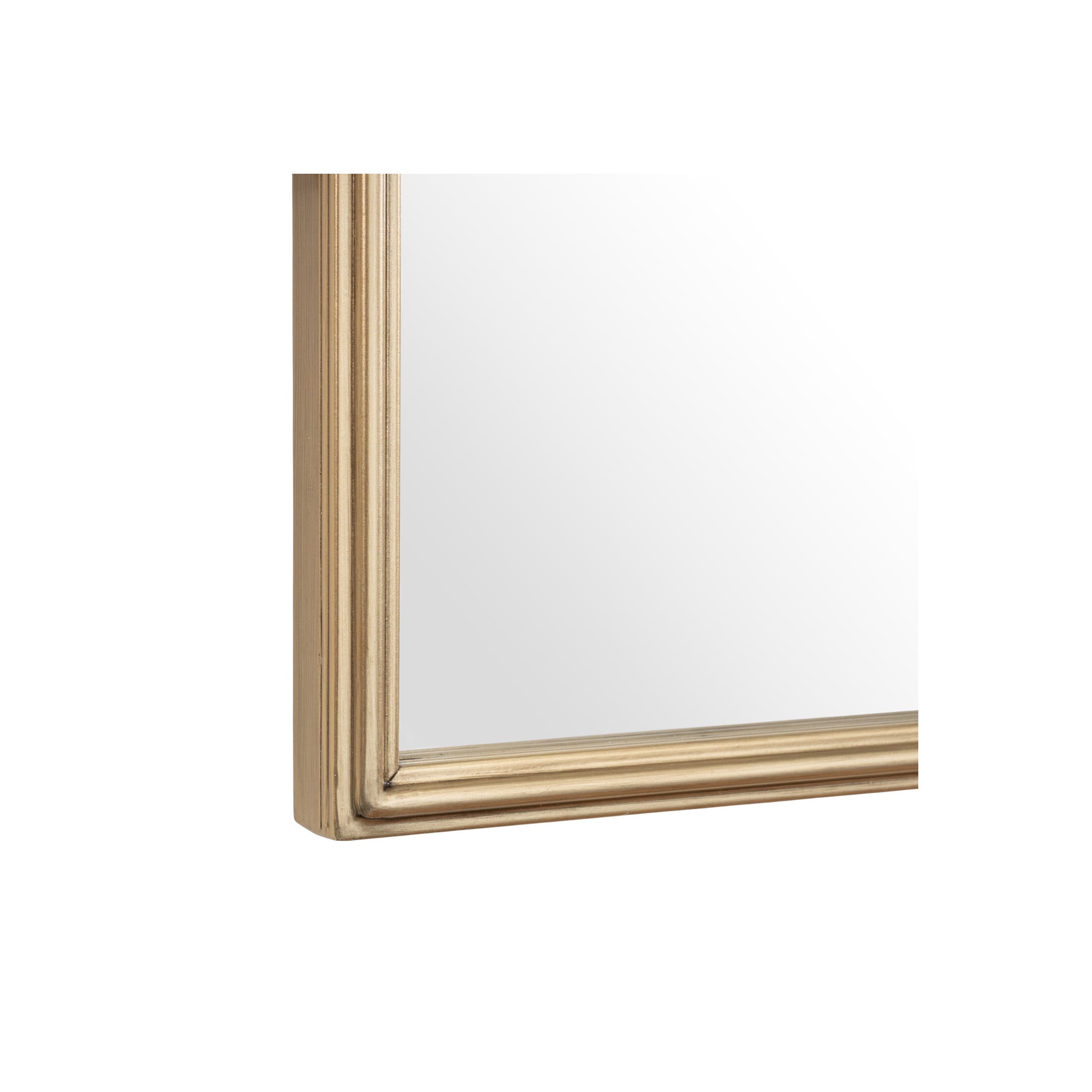 DecMode 35" x 34" Gold Wall Mirror with Thin Frame