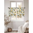 thumbnail image 2 of Lemon Sheer Curtains for Living Room Bedroom Yellow Fruit Watercolor Modern Flower Leaf Sheer Curtains 54 Inch Long 2 Panels Set Light Filtering Curtain Window Treatments Drapes for Dining Room, 2 of 6