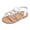 Silver, variant on newwalpole Girls' Toddler Butterfly Sandals Comfy Hook-and-Loop Summer Shoes for Kids Gray for Size 8.5