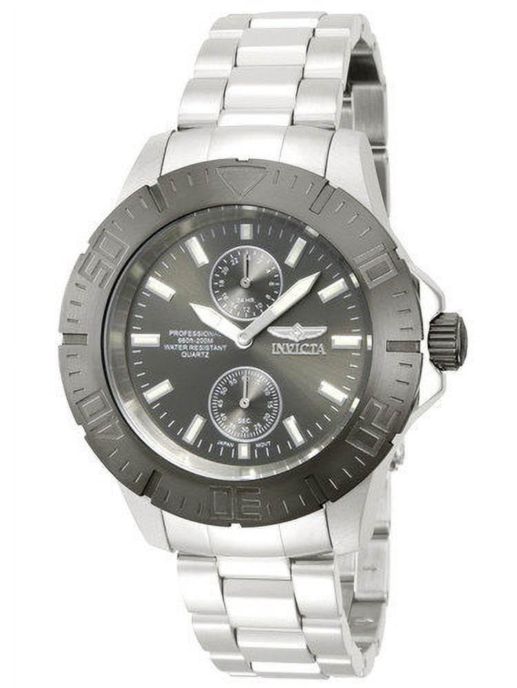 Invicta Men's Pro Diver Steel Bracelet Case Quartz Silver-Tone Dial Analog Watch 14057