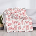 thumbnail image 3 of Uemuo Kawaii Pigs Printed Throw Blanket for Couch, Fluffy Fuzzy Blankets for Bed, Sofa, Cozy Flannel Faux Fur Blanket-60"x50", 3 of 6
