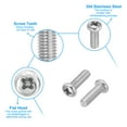 thumbnail image 3 of Uxcell Phillips Pan Head Screws, 60 Pack M4-0.7 x 12mm 304 Stainless Steel 18-8 Full Thread Pan Head Machine, 3 of 7