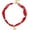 A, variant on Initial Bandana Necklace for Women Red Scarf Necklace Western Jewelry Gift