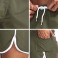 thumbnail image 6 of EOYWHK Workout Shorts for Men Breathable with Pockets Drawstring Mens Active Shorts Soft Lightweight Breathable Active Shorts for Men Army Green, Size L, 6 of 6