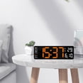 thumbnail image 4 of Reloj de pared digital Macarena con control remoto Naranja, 4 of 8