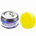 thumbnail image 2 of Stainless Steel Cleaner Paste Kit with Sponge, Heavy Duty Cookware & Pot Bottom Scrub, Degreaser for Stove, Sink, Pan, Removes Burnt On Grease, Grime, Rust, Black Stains, Restores Shine, 2 of 9