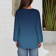 thumbnail image 3 of Women's Casual Gradient Long Sleeve-Neck, 3 of 7