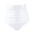 thumbnail image 1 of RELLECIGA Women's High Waisted Ruched Bikini Bottom, 1 of 6