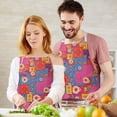 thumbnail image 3 of Pioneer Flower Floral Print Pattern Apron for Women and Men, Cotton Linen Waterproof with Pockets, Adjustable, 33x27 Inch for Kitchen, Gardening, BBQ, Salon, 3 of 6