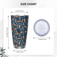 thumbnail image 4 of Salouo cute fall fox Print 20oz Tumbler with Lid,Stainless Steel Vacuum Insulated Tumbler Durable Insulated Coffee Mug Thermal Cup with Splash Proof Sliding Lid-Straw Two-piece Set, 4 of 8