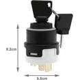 thumbnail image 4 of 9-pin ignition key switch with 2 keys 701/80184 50988 85804674 Compatible with JCB Compatible with NH ignition keys Banmo, 4 of 5