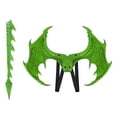 thumbnail image 4 of Disfraz de Ala y cola de dragón Yinane para niños en forma de Accesorios de Disfraz verde, 4 of 8