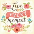 thumbnail image 2 of Mollie B. 15x15 White Modern Wood Framed Museum Art Print Titled - Live Every Moment, 2 of 4