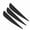 Black, variant on Waterdrop Arrow Fletching Vanes 3 Inches Rubber Arrow Feathers for DIY Archery Target Practice Hunting and Shooting, 12-Pack White / 7.5 cm