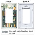 thumbnail image 3 of Yayeee Rocker Switch Wall Plate 1-Gang 4.6"x2.9" Home Decorative Outlet Cover, White Shelf, 3 of 6