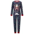 thumbnail image 2 of Hirigin Family Matching Christmas Pajamas, Baby Romper/Santa Print Long Sleeve Tops and Long Pants Sleepwear Set, 2 of 9