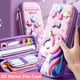 thumbnail image 2 of Caja de lápices bonita de EVA con unicornio 3D, caja de papelería para estudiantes escolares, caja de almacenamiento de lápices para niños, estuche de lápices de gran capacidad de tres capas Tan Jianjun unisex, 2 of 2