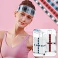 thumbnail image 5 of 8 Yards 4 Colors Sewing Elastic Bands Tartan Polyester Elastic Ribbon Flat Elastic Band 1.6 inch Wide Aqua Blue/Blue/Dark Red/White Elastic Band Soft Elastic Trim for Dress Waistband, 5 of 5