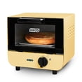 thumbnail image 1 of Dash Mini tostador para horno, panecillos, galletas, pizza, paninis y más con charola para hornear, estante, función de apagado automático, color amarillo, 1 of 5