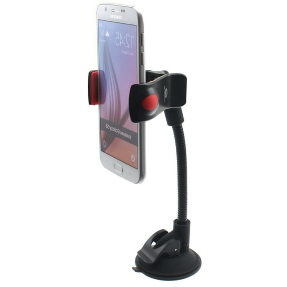 Car Mount for iPhone 14/Pro/Max/Plus - Dash Windshield Holder Swivel Clip