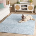 thumbnail image 3 of SAFAVIEH Audrey Mirjana Striped Area Rug, Blue/Ivory, 5' x 7', 3 of 11