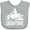 AC-Heather Grey, variant on Inktastic Snowmobile Rider Snowmobiling Boys Baby Bib